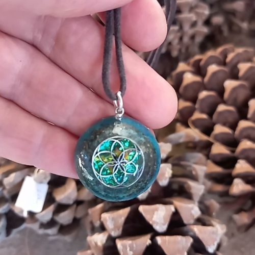 תיליון אורגונייט פרח החיים אבן אילת קטן