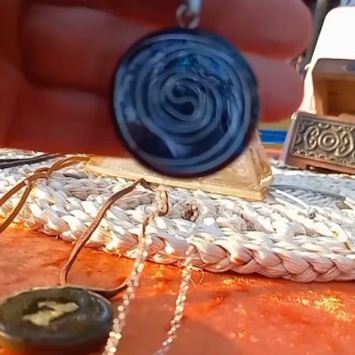 תליון אורגונייט מגן דוד לאפיס צד שני